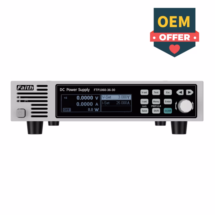 FaithTech Small Bench Programmable DC Source FTP1000 series(Output 0.3A,12A,120A)